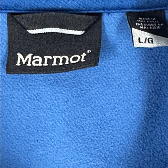 Marmot Men’s Fleece Full Zip Blue Size Large - Picture 4 of 10